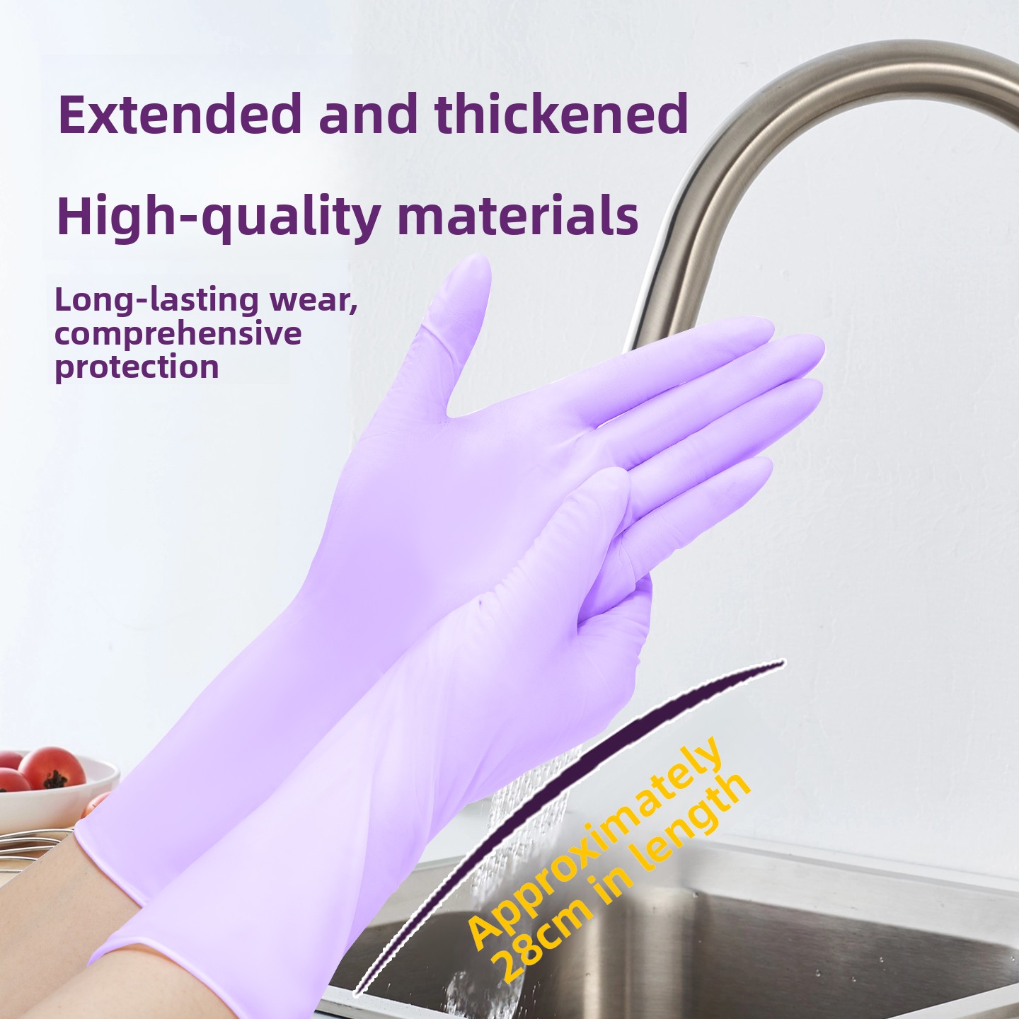 Disposable Nitrile Gloves Long - Dish Glove Rubber review and price