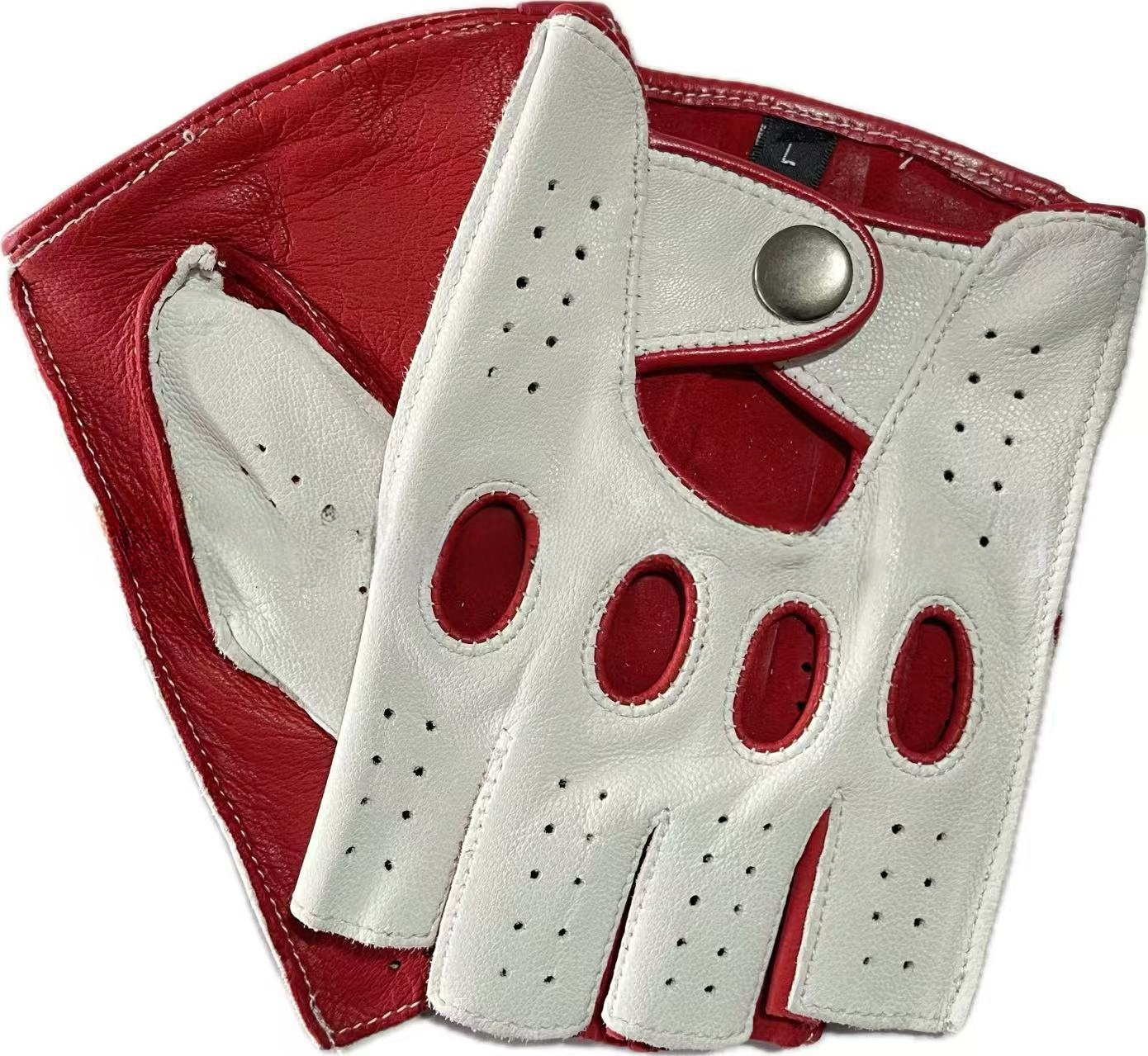 Retro Half Finger Goat Leather - Leather Driving Glove review and price
