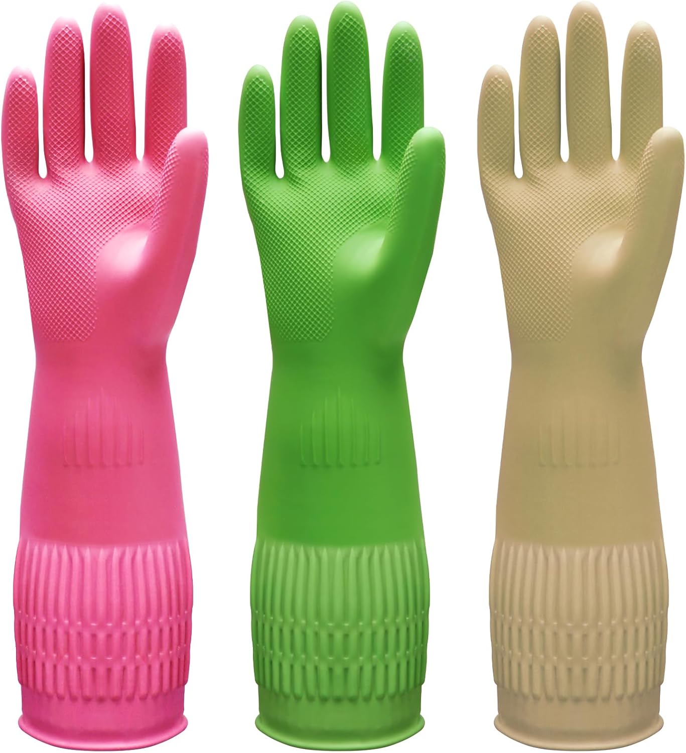 3 Pairs of Rubber Dishwashing  - Rubber Glove Cleaning review and price