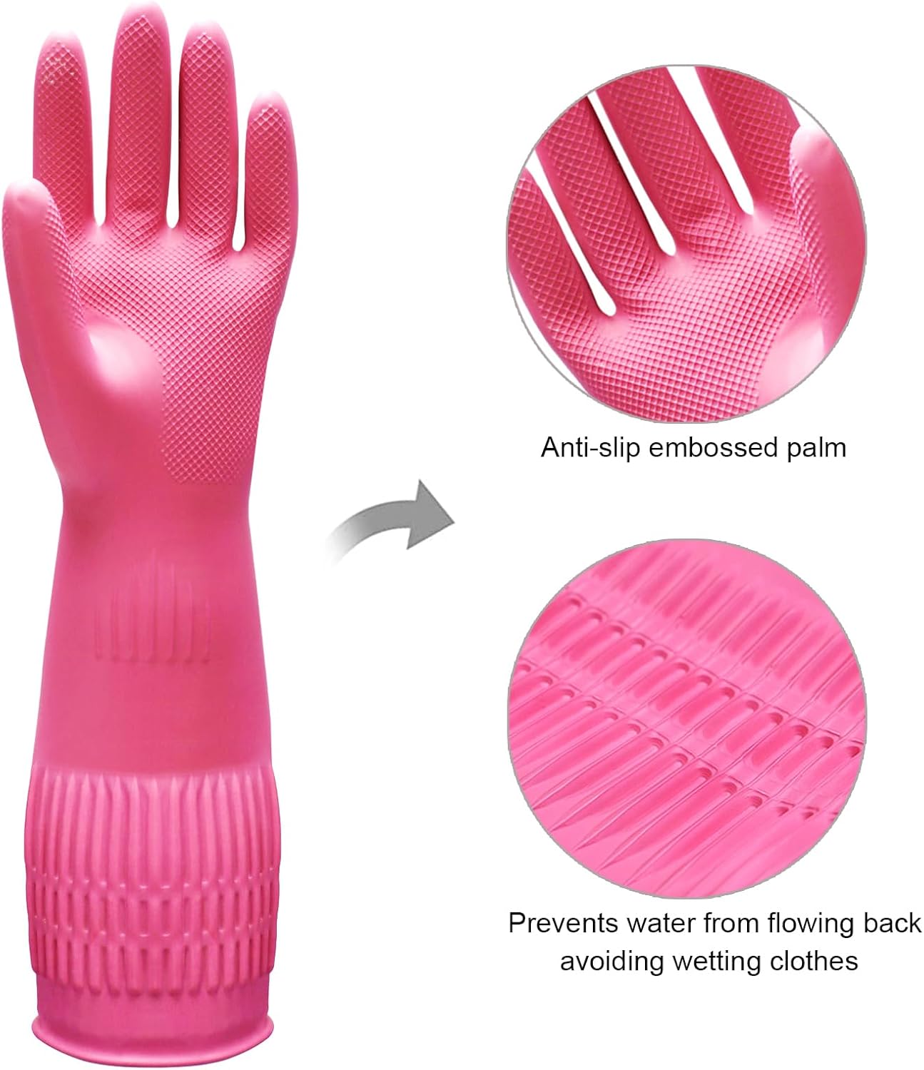 3 Pairs of Rubber Dishwashing  - Rubber Glove Cleaning review and price