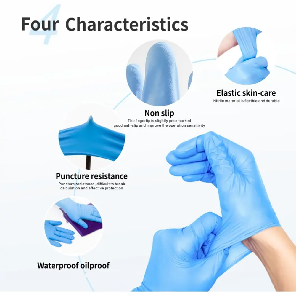 Nitrile Exam Gloves-Blue Latex - Exam Glove Nitrile review and price