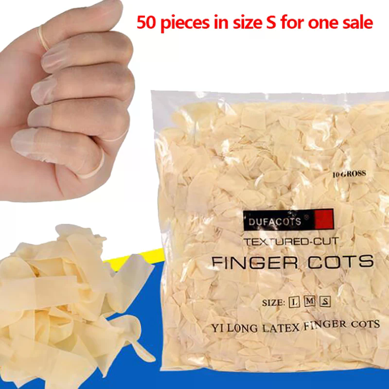 50pcs Disposable Latex Finger  - Latex Disposable Glove review and price