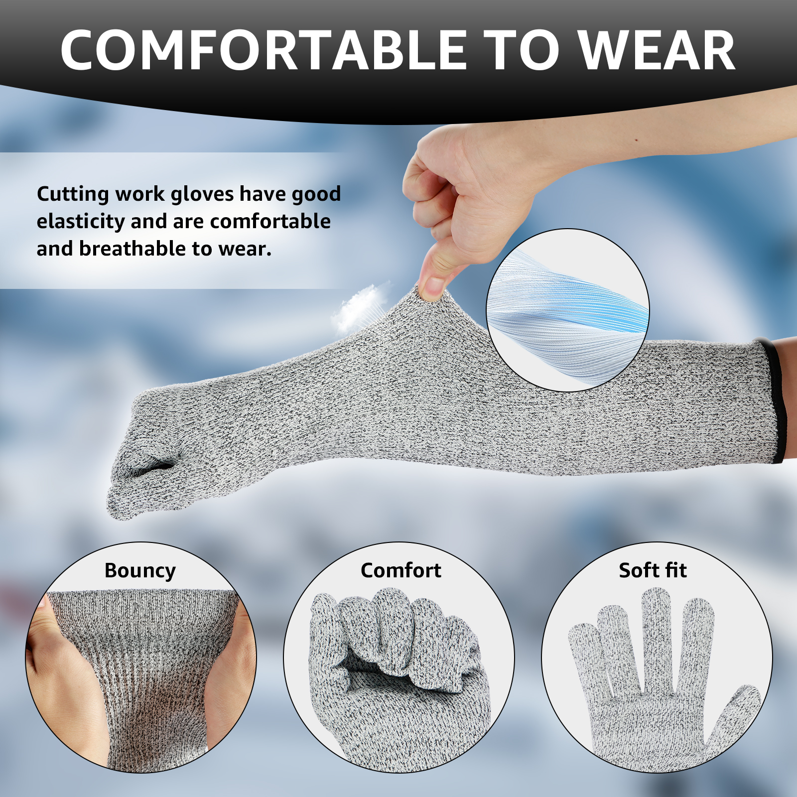 Breathable HPPE Cut Resistant  - Cut Resistant Glove review and price