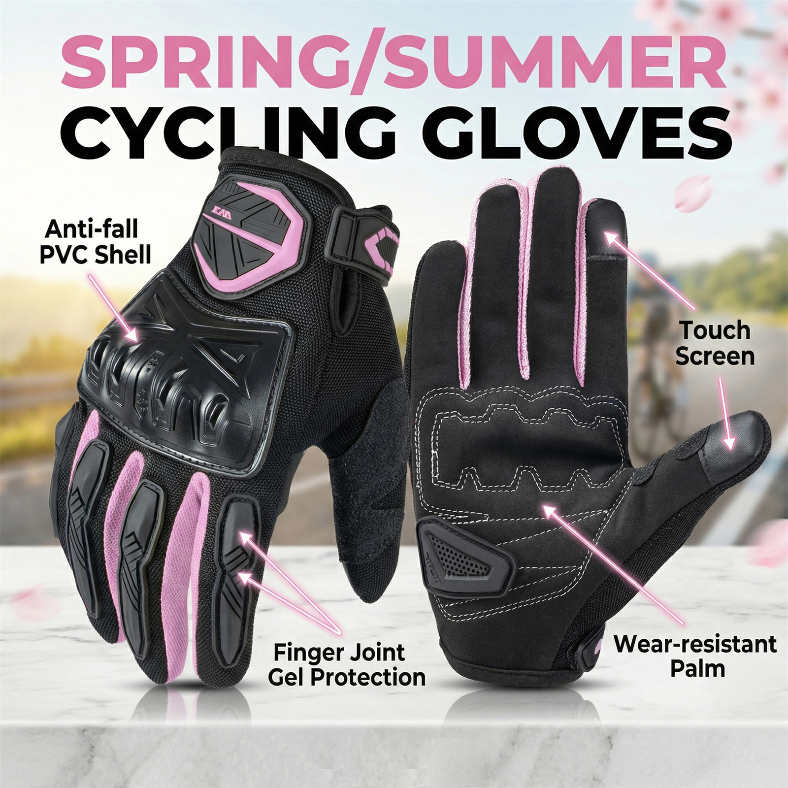 Summer Motorcycle Gloves Men W - Cycling Glove Padded review and price