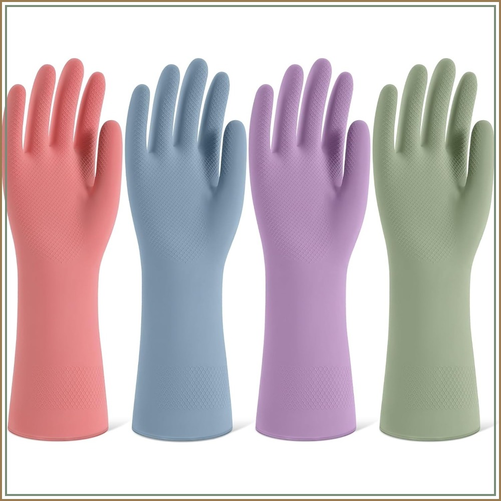 4 Pairs Rubber Cleaning Gloves - Rubber Glove Cleaning review and price