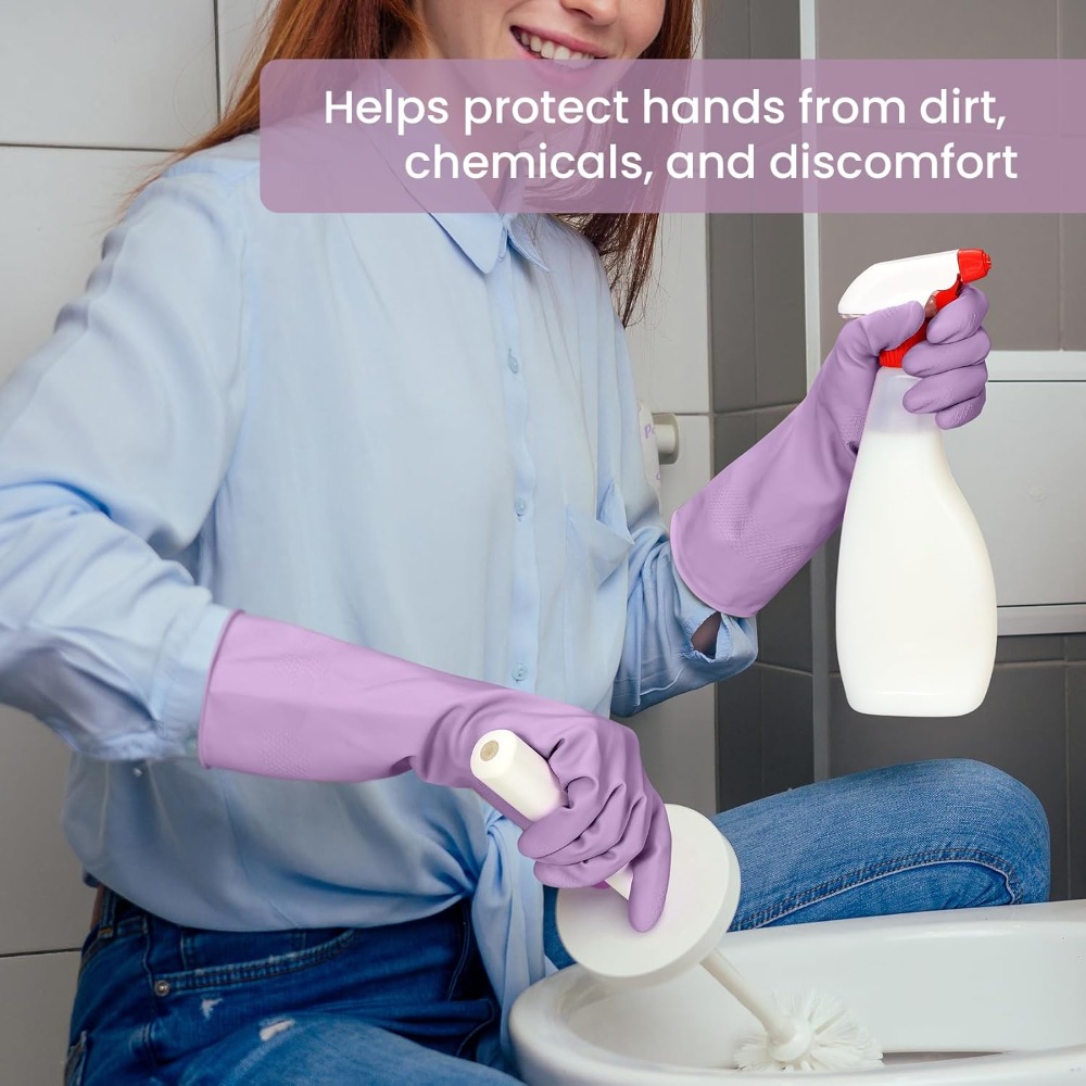 4 Pairs Rubber Cleaning Gloves - Rubber Glove Cleaning review and price
