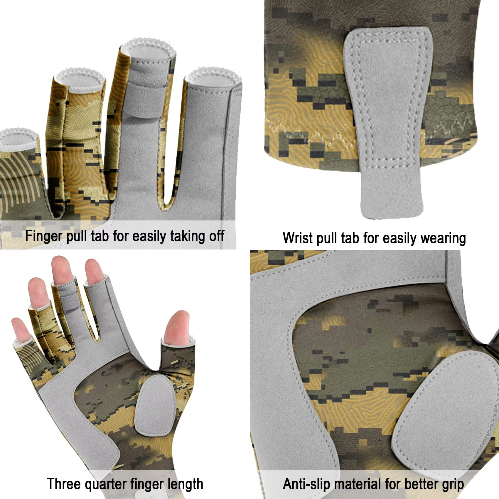 Riverruns Fingerless Fishing G - Cycling Glove Padded review and price