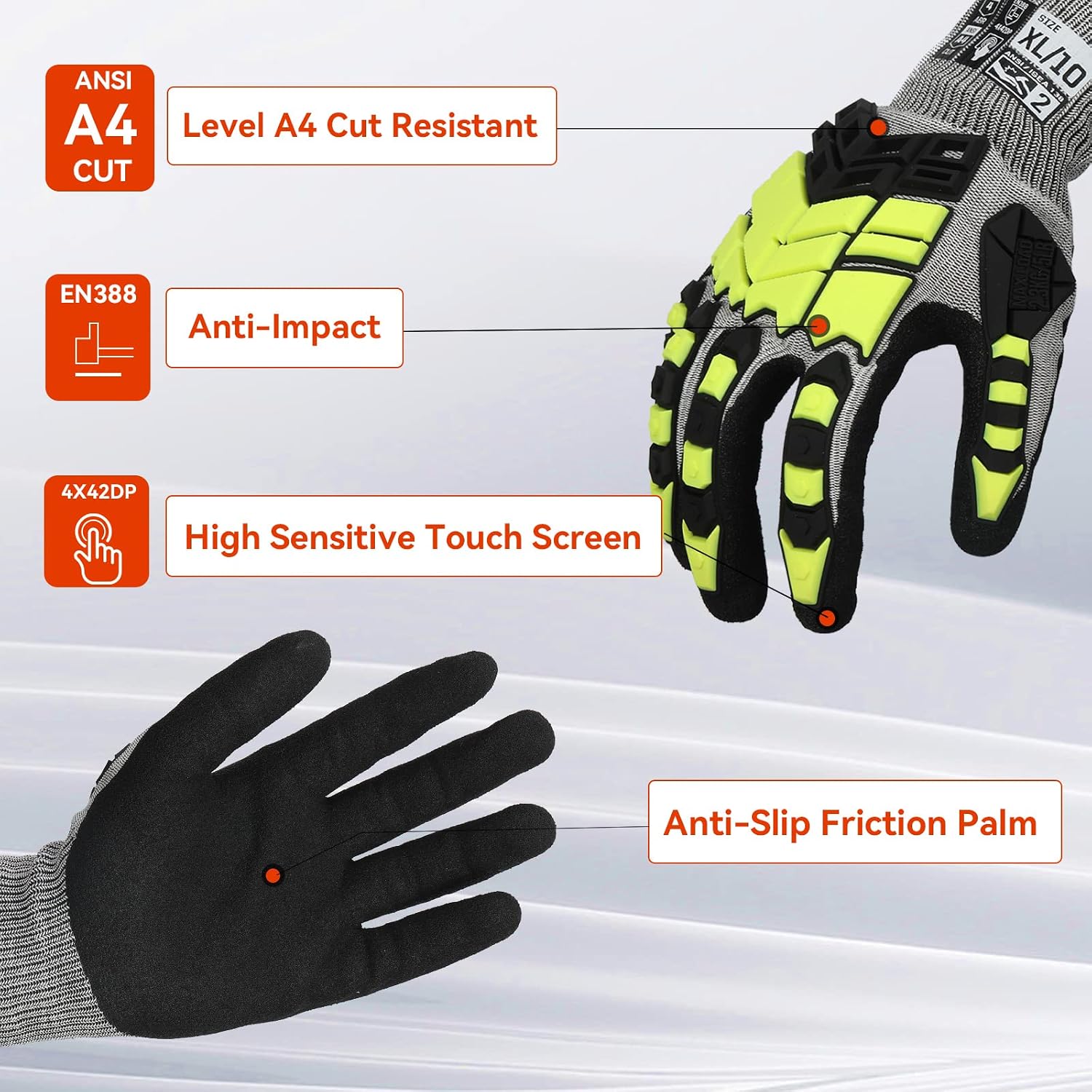 Cut Resistant Impact Gloves, A - Work Glove Impact review and price