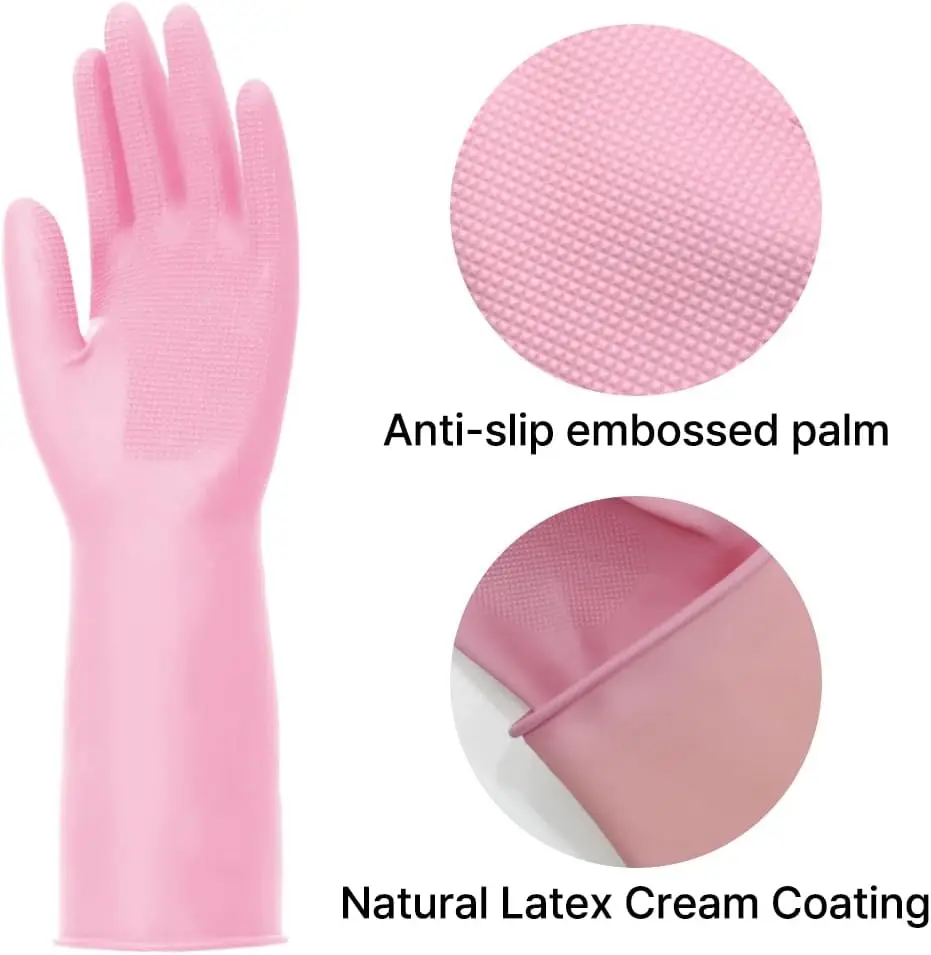 3 Pairs Cream-Coating Rubber G - Rubber Glove Cleaning review and price