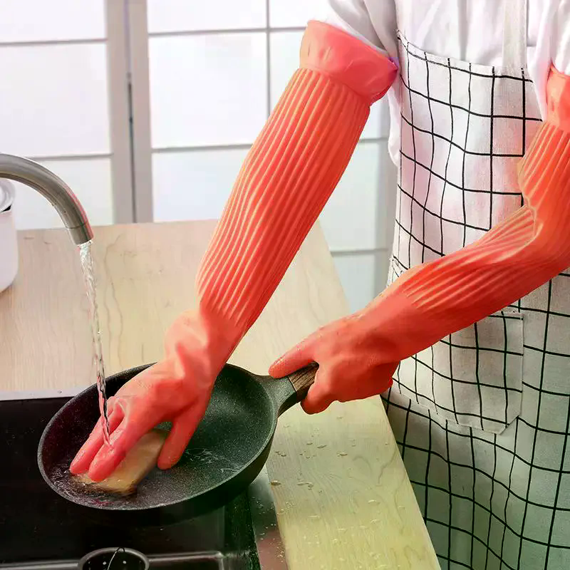 Long Reusable Rubber Dishwashi - Dish Glove Rubber review and price