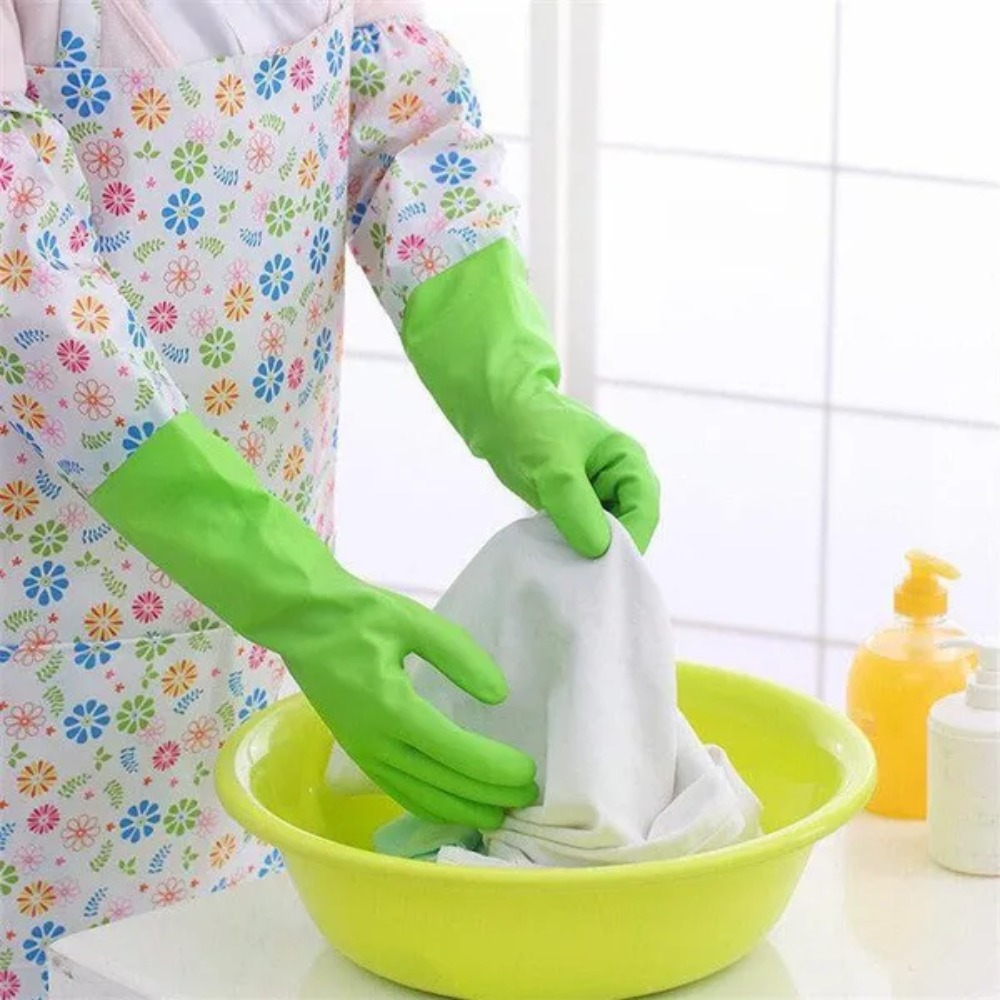 Cartoon Print Long Rubber Glov - Dish Glove Rubber review and price