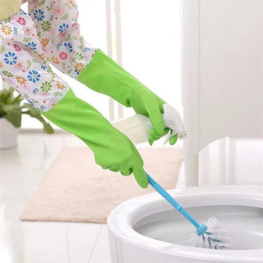 Cartoon Print Long Rubber Glov - Dish Glove Rubber review and price