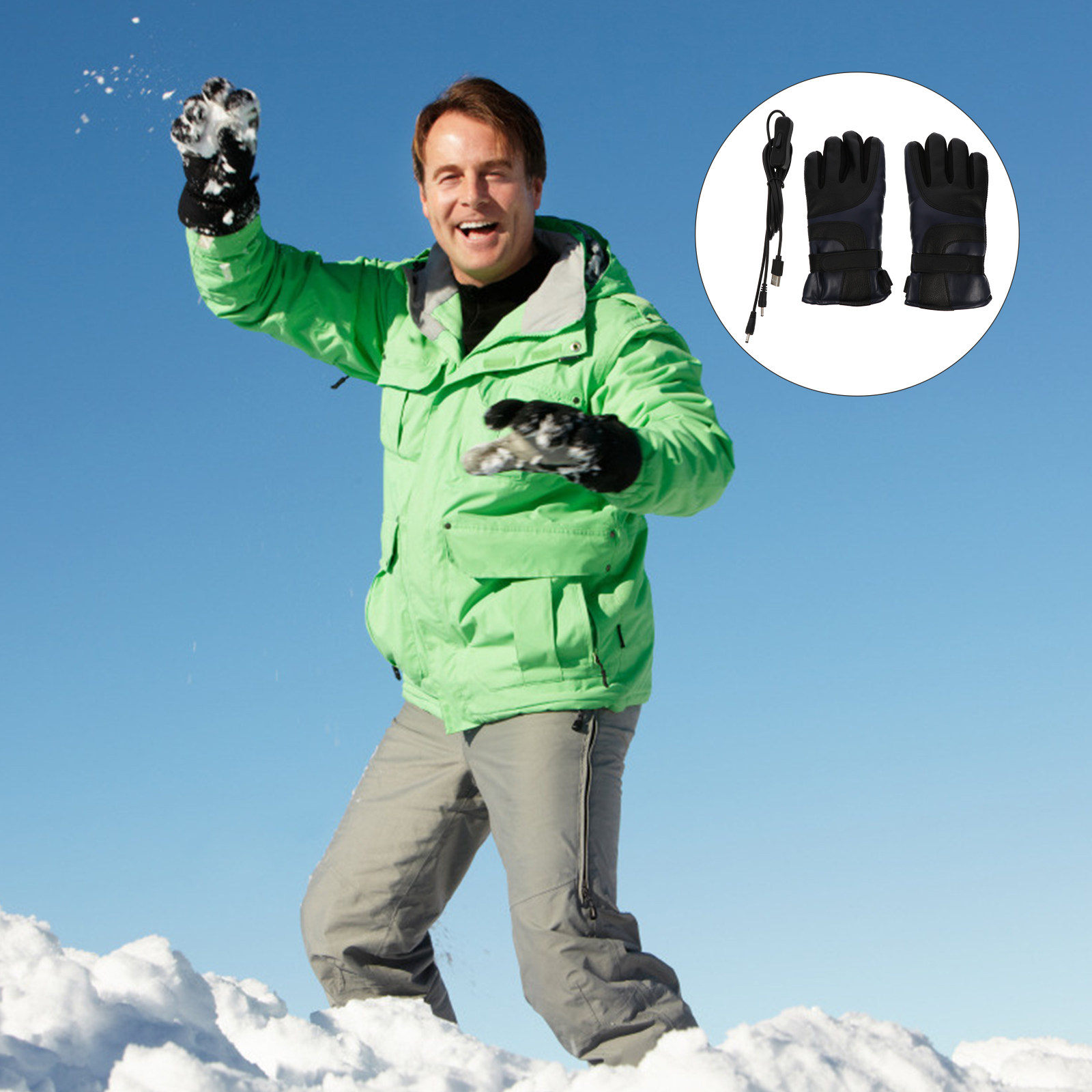 1Pair USB Electric Heated Glov - Winter Glove Insulated review and price