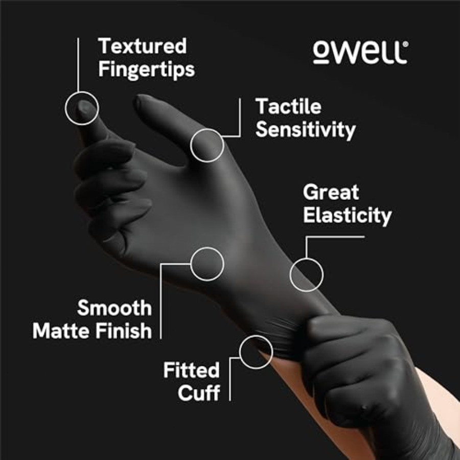 ® Black Nitrile Gloves - 4 Mil - Exam Glove Nitrile review and price
