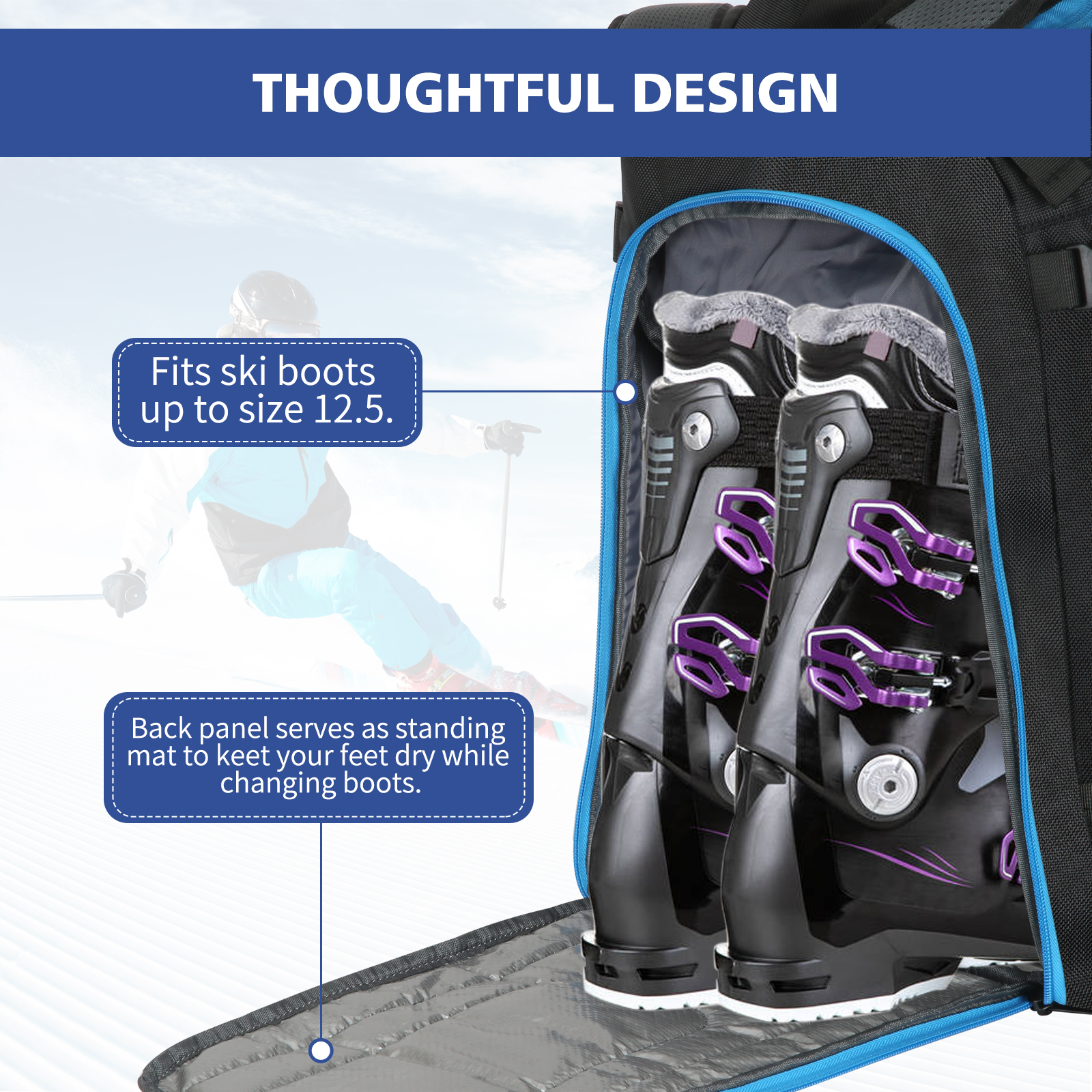 Ski Boots Bag Outdoor Skiing C - Ski Glove Waterproof review and price