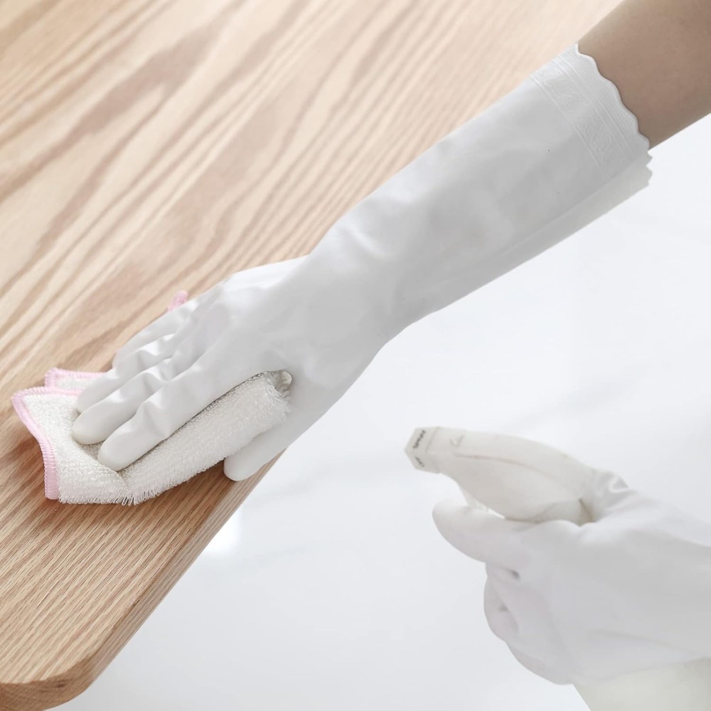 3 Pairs Non-Slip Waterproof Ki - Rubber Glove Cleaning review and price
