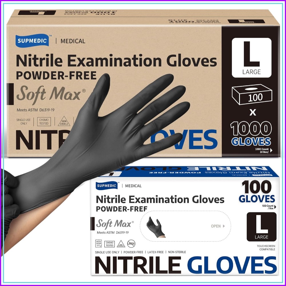 Nitrile Exam Gloves, 1000Pcs L - Exam Glove Nitrile review and price